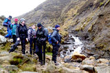 Descending Grindsbrook with Rotherham Metro Group.