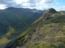 Pike of Stickle with Bowfell in the distance