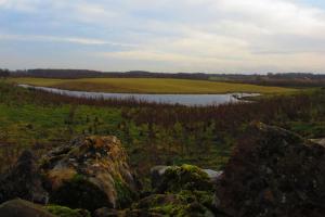 What is hidden behind a stone wall..