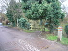 8- The gate through to the rather muddy Paradise Nature Reserve.