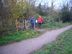 6- The gate to the Grantchester Meadows footpath.