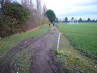 5- The path from waypoint 3 follows the side of the playing fields and then goes down to the meadows
