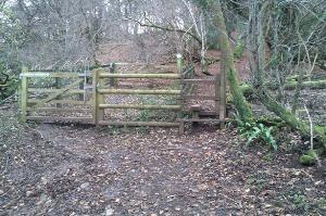At Waypoint [2] double gate and stile