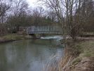 Photo 38 - Odell Bridge.  Cross this bridge with the garden of the Bell public house ahead of you.  To get there, follow the bridleway around to the right.