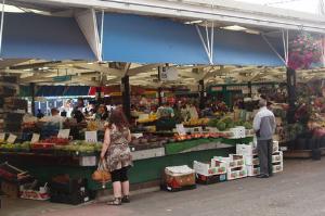 Stalls on Leicester Outdoor Market
