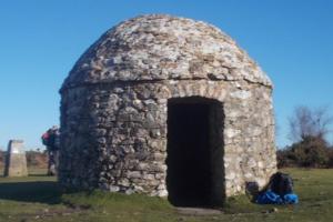 Ancient Stone Hut On Culmstock Beacon