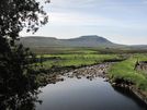 Winterscales Beck with Ingleborough in the distance