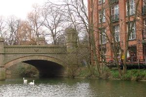 The North Bridge with Soar Point Bar on the right