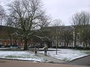 Museum Square in the snow