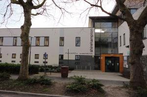The front entrance of Shirehampton Health Centre