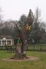 Tree carving near to the Redland Garden of the Senses