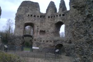 Inside of King Johns castle ruins