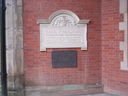 Commemmorative plaques at the entrance to Trinity Hospital