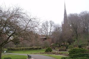 Castle Gardens and St Mary de Castro Church