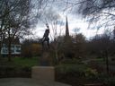 Statue of King Richard III in Castle Gardens