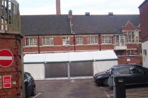 Site on New Street of the excavation and recovery of Richard III