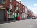 Highcross Street looking towards the site of the Blue Boar