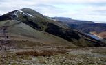 Turnhouse Hill looking to Carnethy Hill & Loganlea Reservoir.