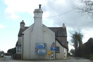 House at fork in the road south of Trematon