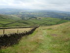 The climb up to the Pennine Bridleway.