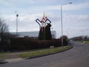 Sculpture outside Walkers factory