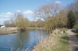 River Soar looking towards A46 and Watermead Park