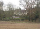 Longdon Hall from the east and near the walk end