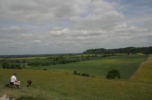 View from Sundon Hills [3] towards Sharpenhoe Clappers.