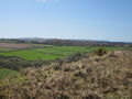 Caradon Hill and Bodmin Moor in the distance from Cadsonbury Fort
