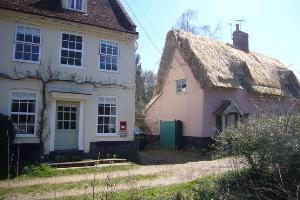 3- Thornham Magna Old Post Office and thatched cottage