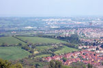 View over Bristol to the suspension bridge