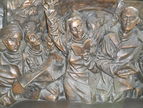 Frieze at base of 