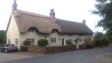 Thatched cottages in Aston Flamville.