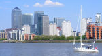 Canary Wharf view from Thames Path