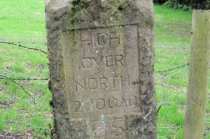 The North Millennium Stone of Holymoorside and Walton Parish.