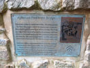 Plate on the Packhorse Bridge