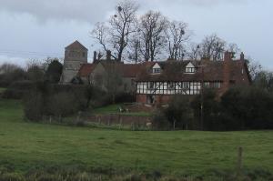 Church Farm and St James Church Oddingley