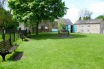 Eyam village green and stocks