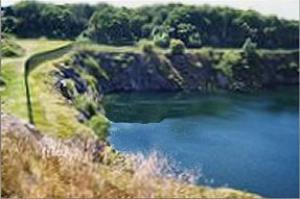 Point of interest A, Hill Hole Quarry on Markfield Hill.