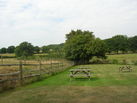 Garden of Sir Roger Tichborne pub which has lovely views