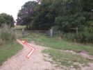 Photo 8.  Waypoint [3].  Turn left through this gate into Sheringham Park.