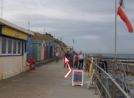 Photo 3.  Waypoint [1].  Pass the Lifeguard Station and walk up the ramp following the coast path for 1.4 miles along the top of the cliffs.