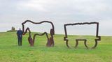 Sculpture "Dreaming of Skies". A tribute to the pit ponies of Kiveton Colliery.
