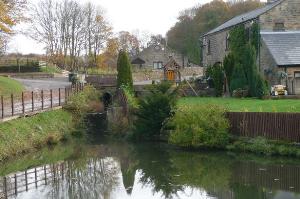 Water storage pond between locks,
now a garden feature