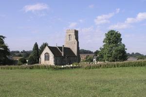 Hawkedon green and church