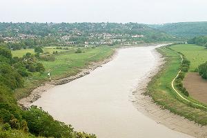 The River Avon at Horseshoe Point, looking towards the Avon Gorge