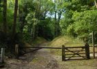 The bridleway leading away from the car-park at the start of the walk. Eastbourne Youth Hostel is out of view to the left.