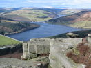 Ladybower Reservoir from Bamford Edge.