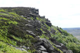 Approaching Great Tor on Bamford Edge.
