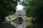 The spectacular Bingley Five Rise Locks on the Leeds and Liverpool Canal